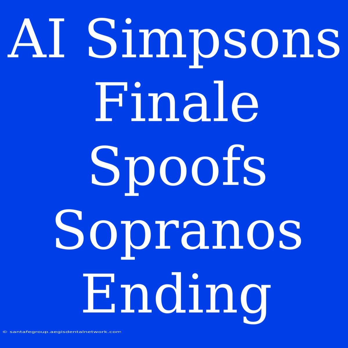 AI Simpsons Finale Spoofs Sopranos Ending