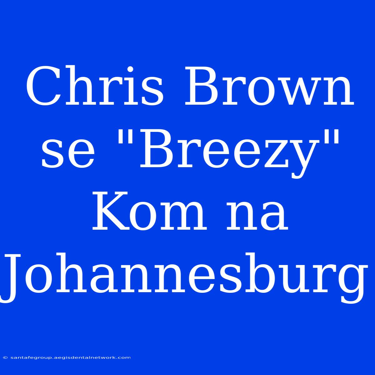 Chris Brown Se 