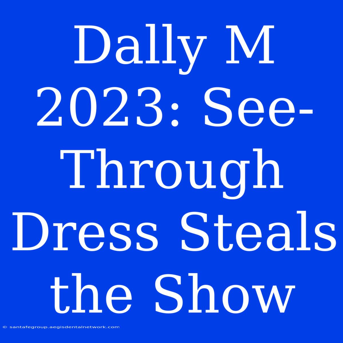 Dally M 2023: See-Through Dress Steals The Show