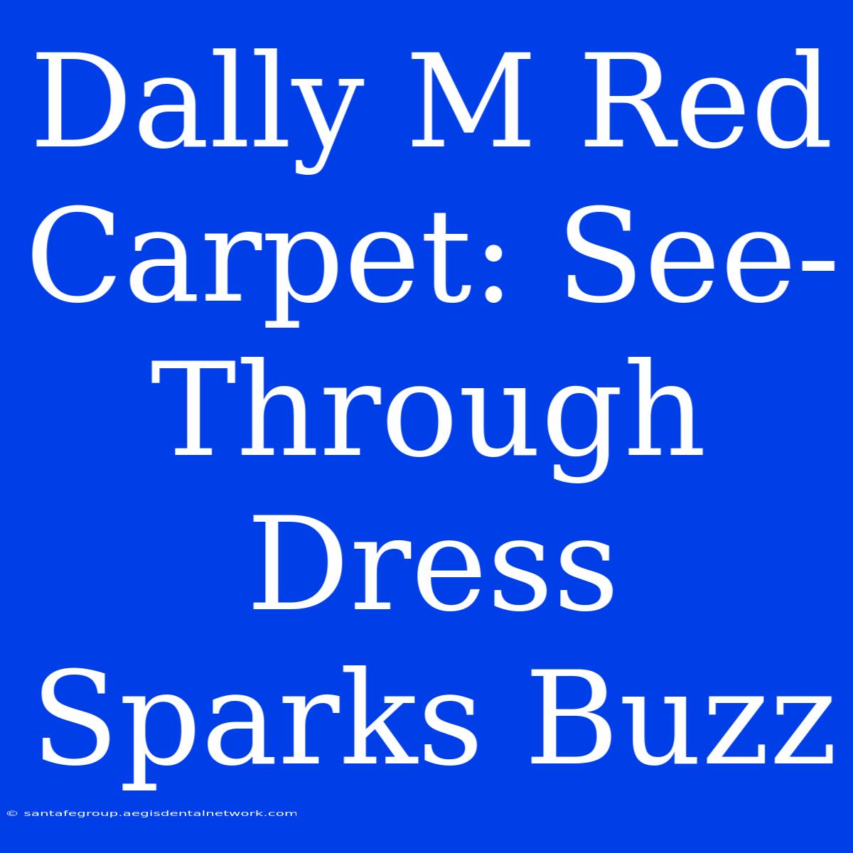 Dally M Red Carpet: See-Through Dress Sparks Buzz