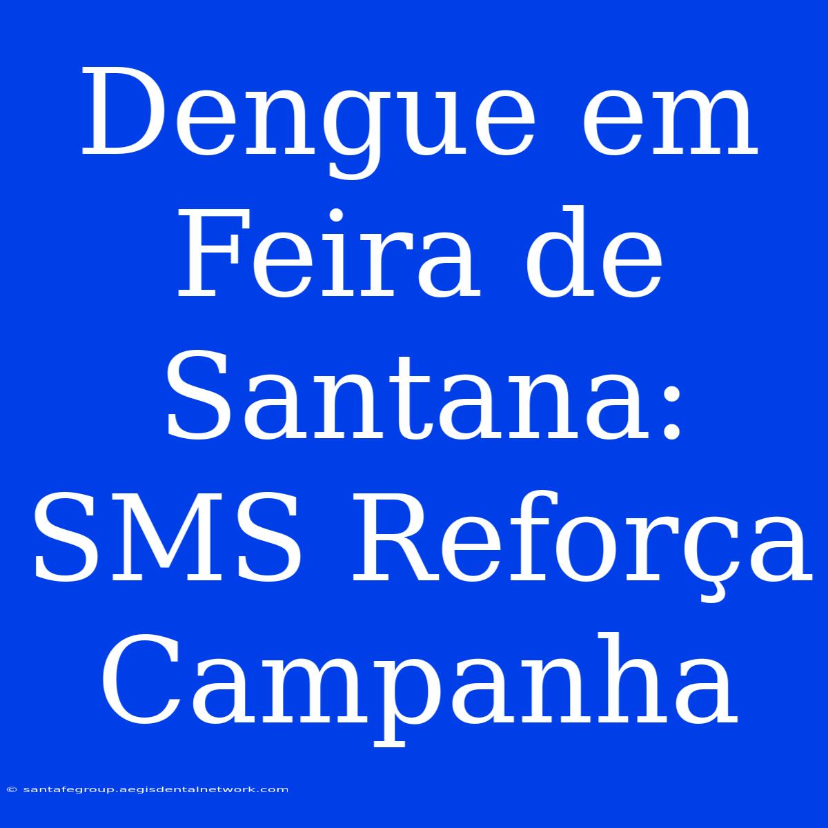 Dengue Em Feira De Santana: SMS Reforça Campanha