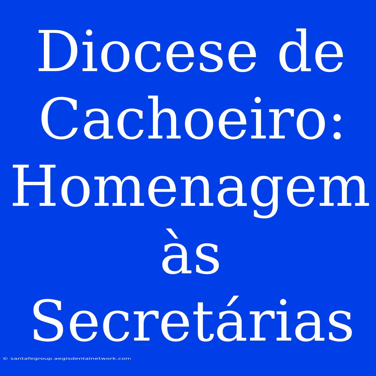 Diocese De Cachoeiro: Homenagem Às Secretárias