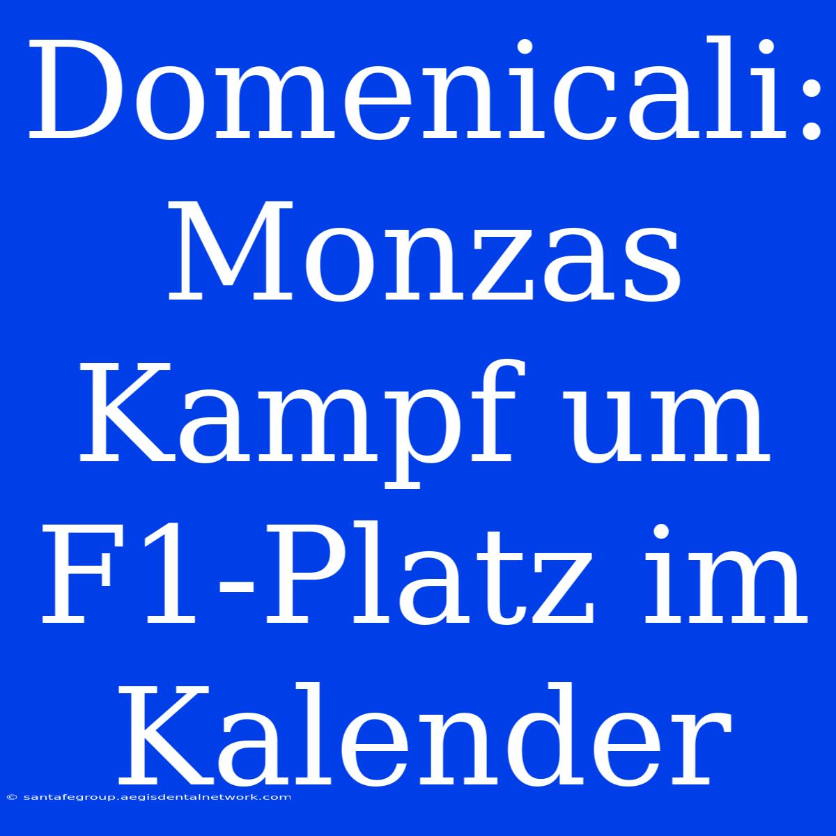 Domenicali: Monzas Kampf Um F1-Platz Im Kalender