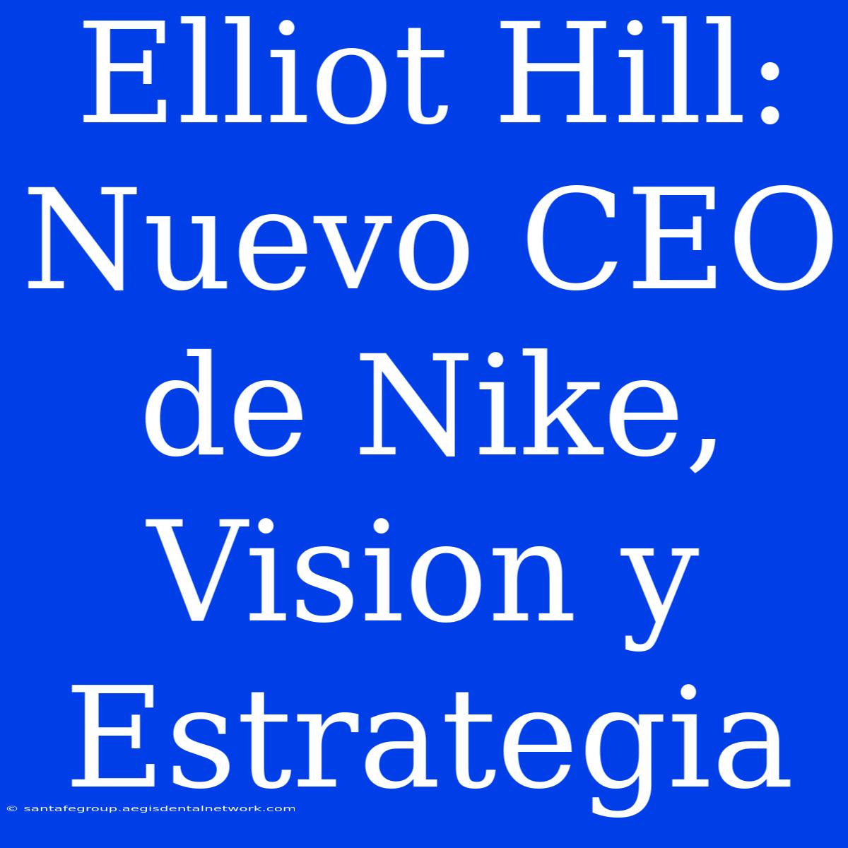 Elliot Hill:  Nuevo CEO De Nike, Vision Y Estrategia