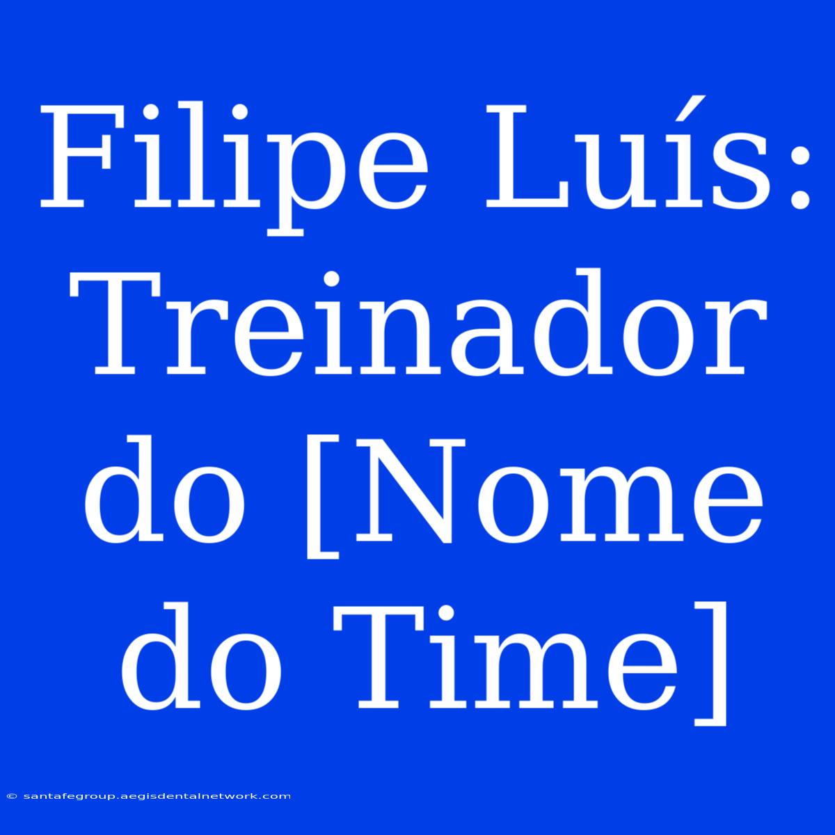 Filipe Luís: Treinador Do [Nome Do Time]