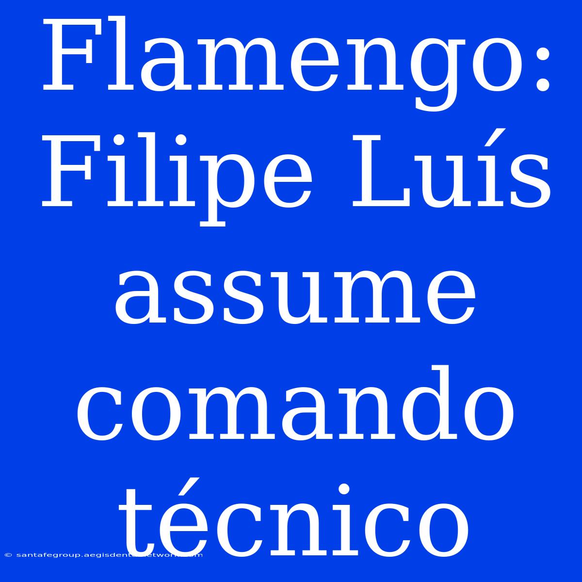 Flamengo: Filipe Luís Assume Comando Técnico