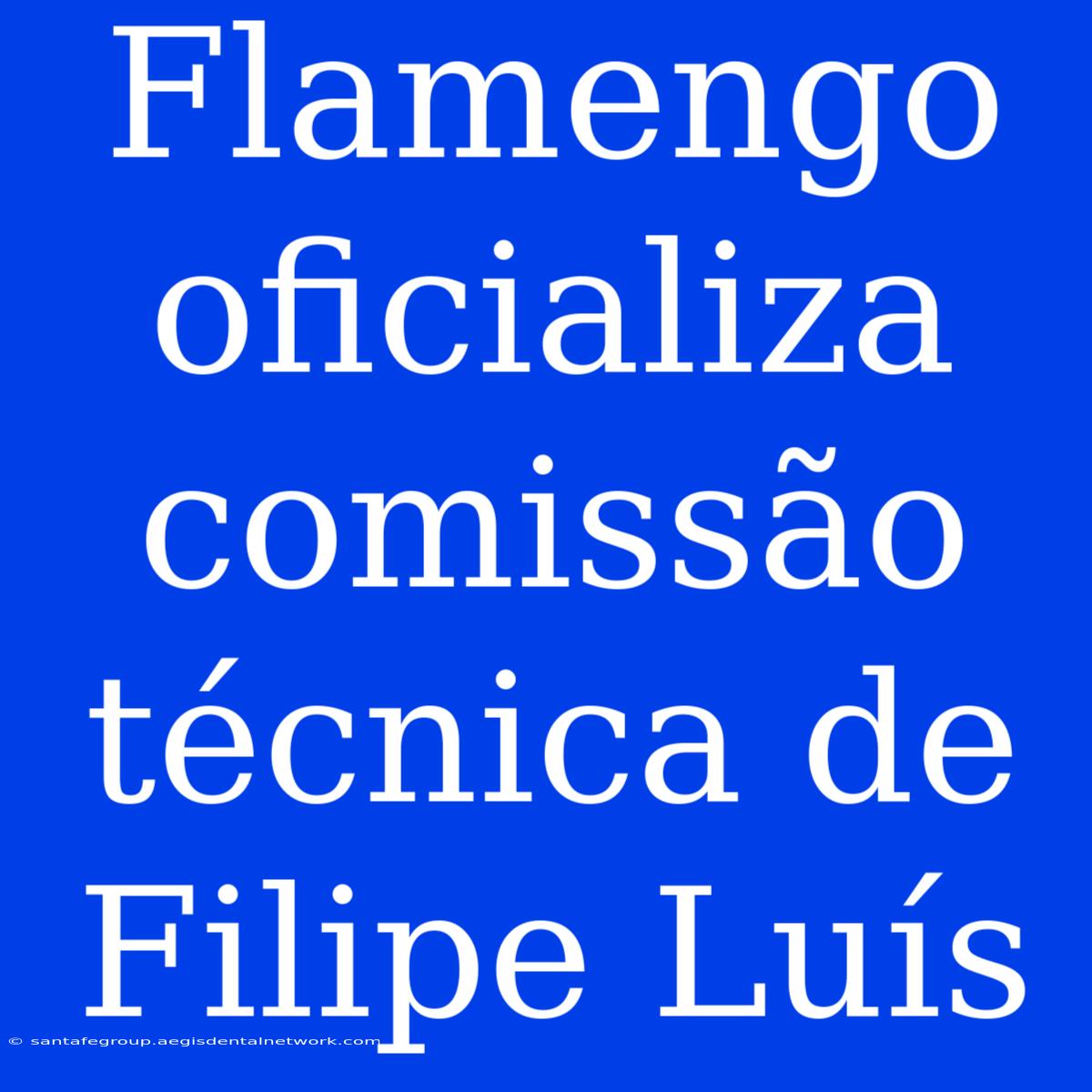 Flamengo Oficializa Comissão Técnica De Filipe Luís