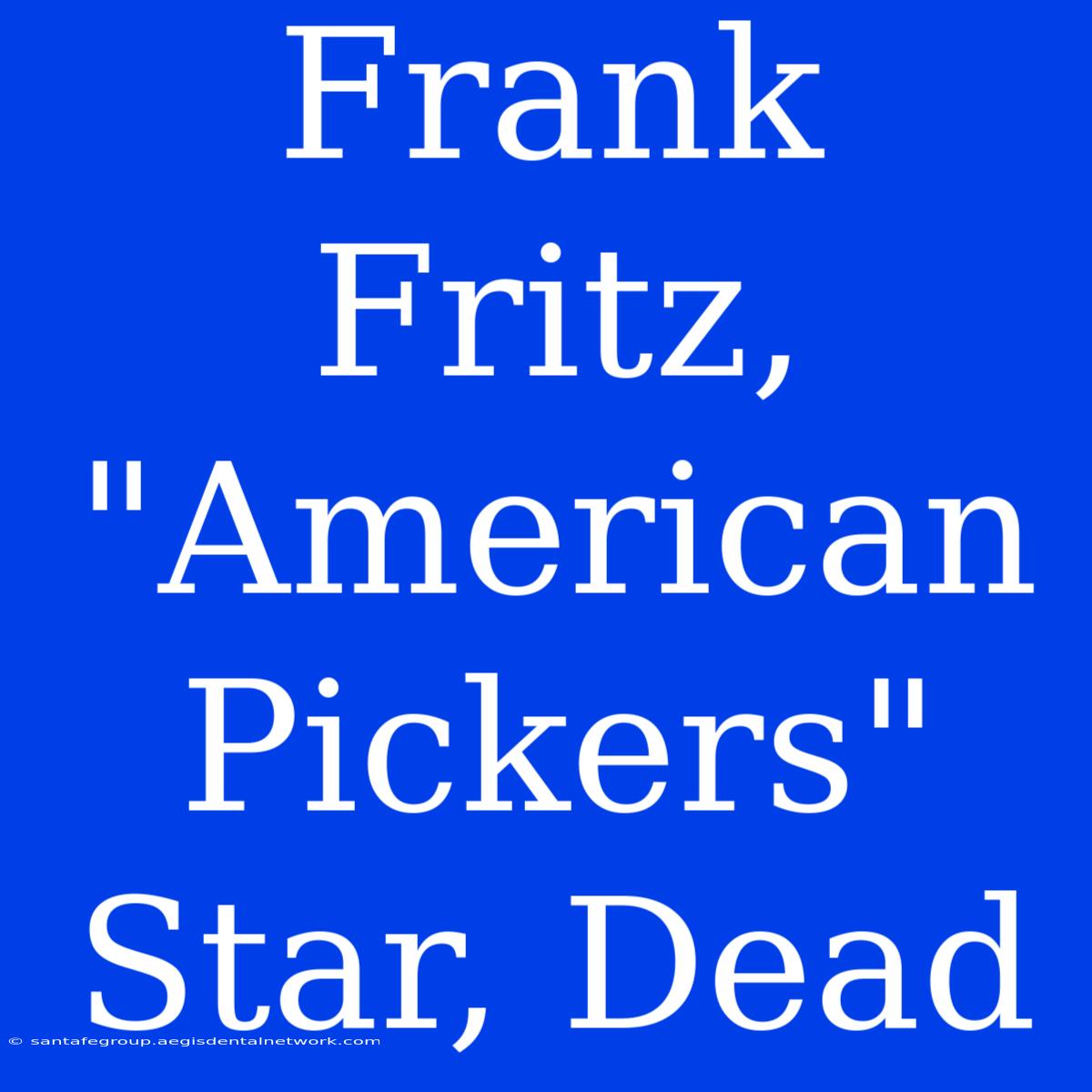 Frank Fritz, 