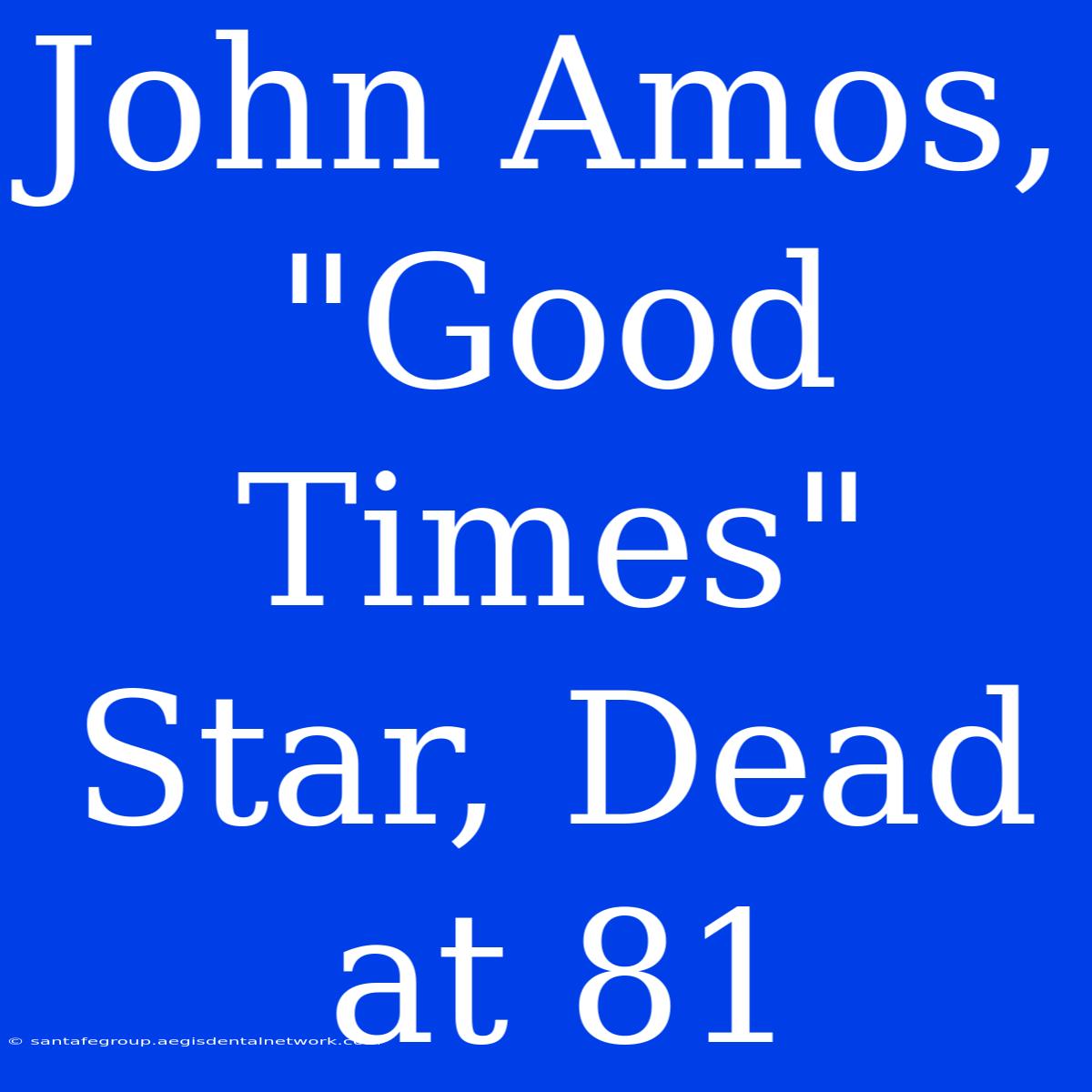 John Amos, 