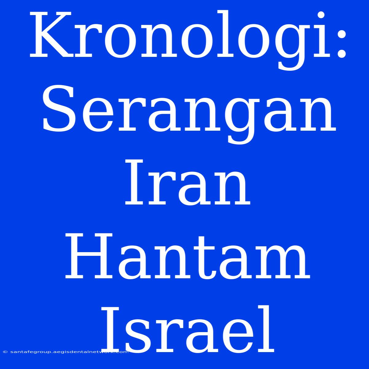 Kronologi: Serangan Iran Hantam Israel