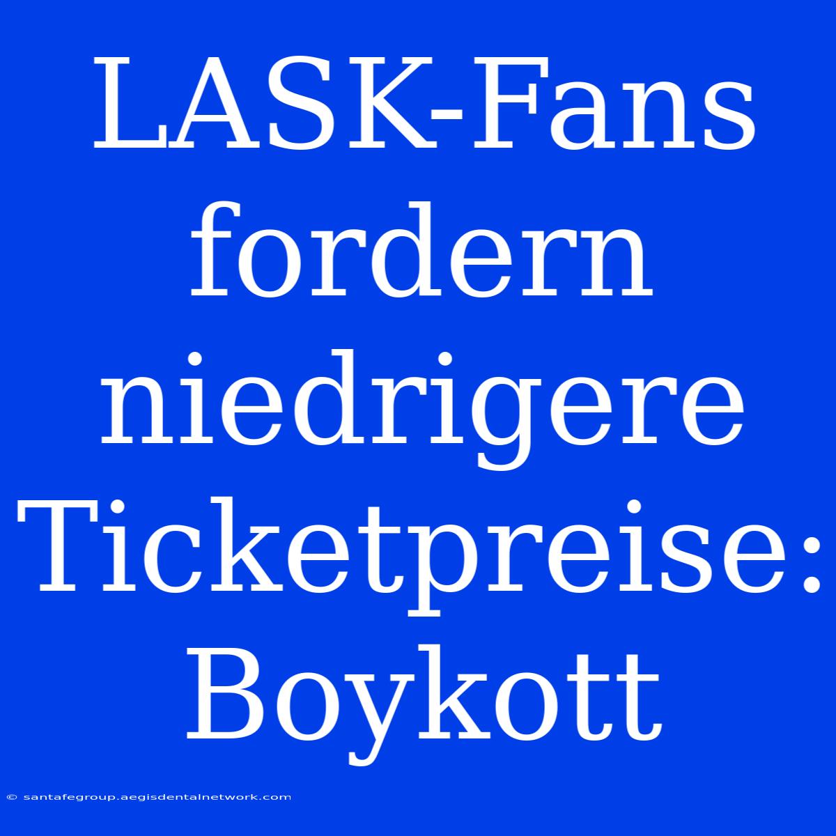 LASK-Fans Fordern Niedrigere Ticketpreise: Boykott