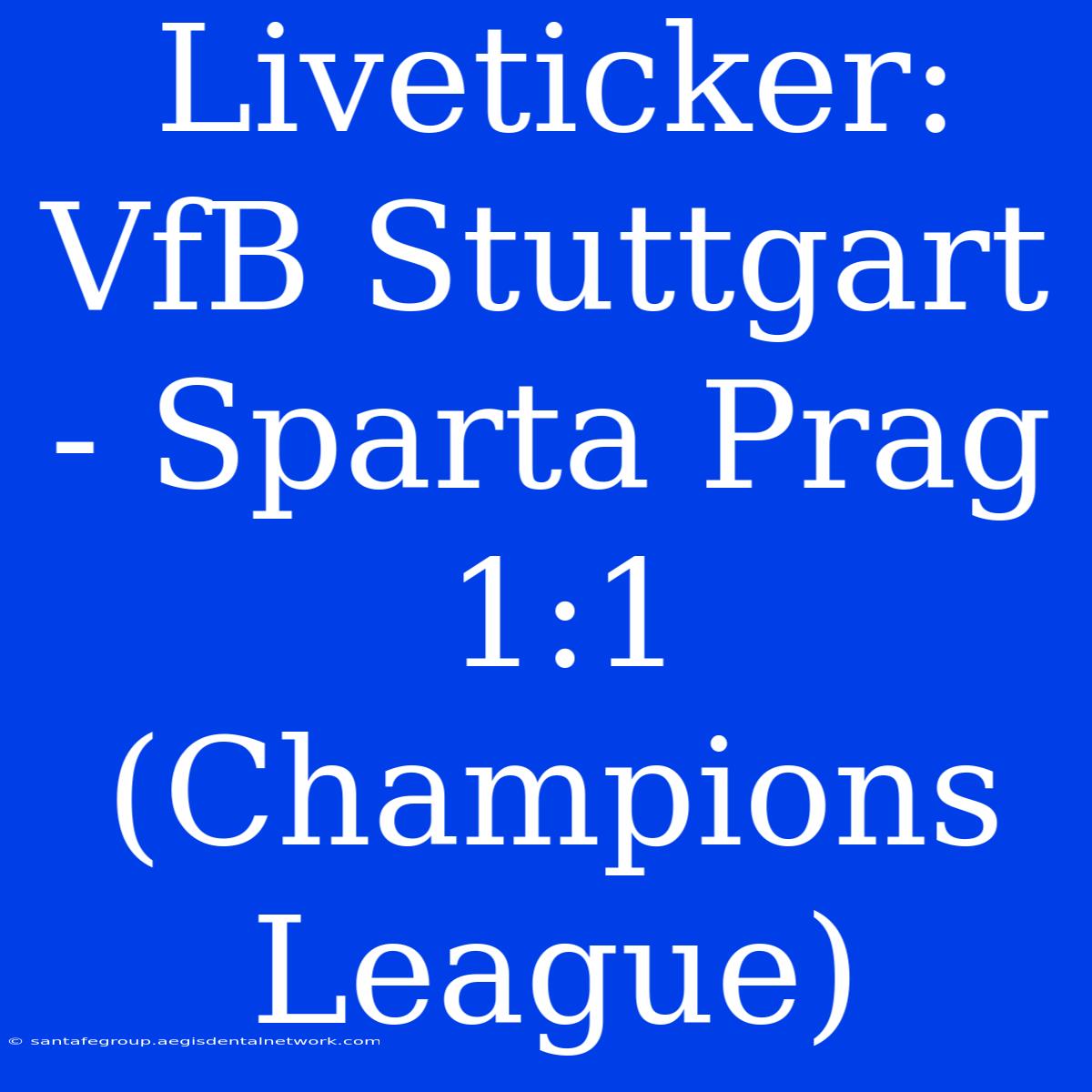 Liveticker: VfB Stuttgart - Sparta Prag 1:1 (Champions League)