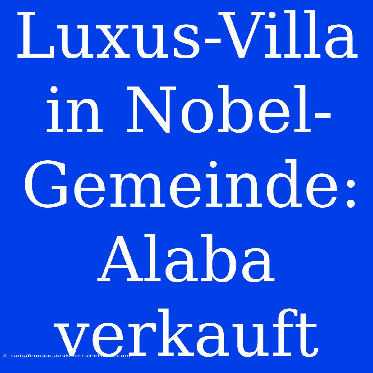 Luxus-Villa In Nobel-Gemeinde: Alaba Verkauft