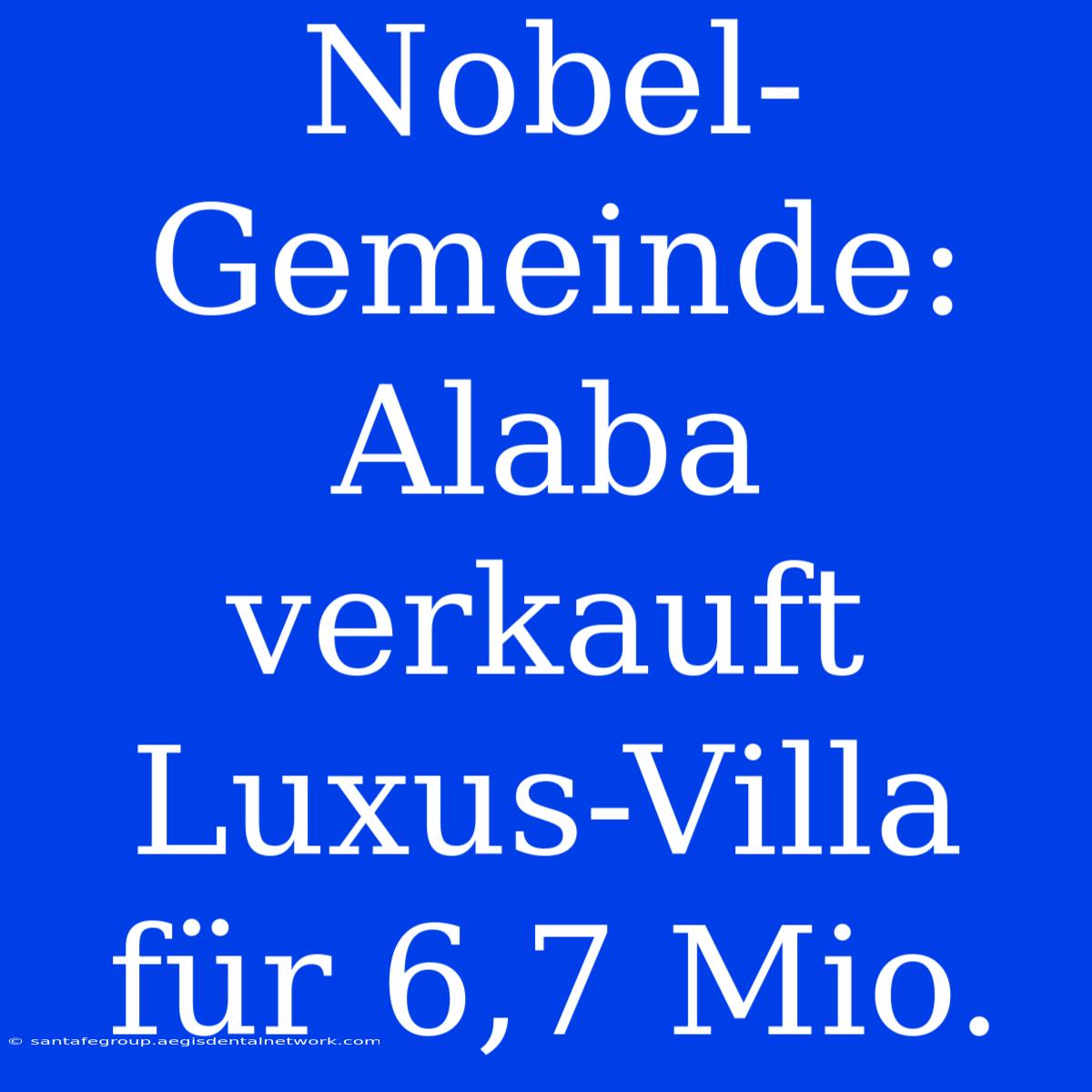 Nobel-Gemeinde: Alaba Verkauft Luxus-Villa Für 6,7 Mio.