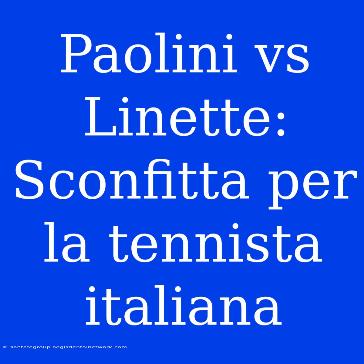 Paolini Vs Linette: Sconfitta Per La Tennista Italiana