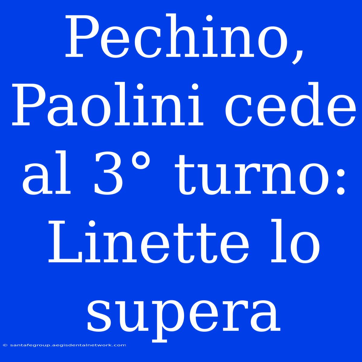 Pechino, Paolini Cede Al 3° Turno: Linette Lo Supera