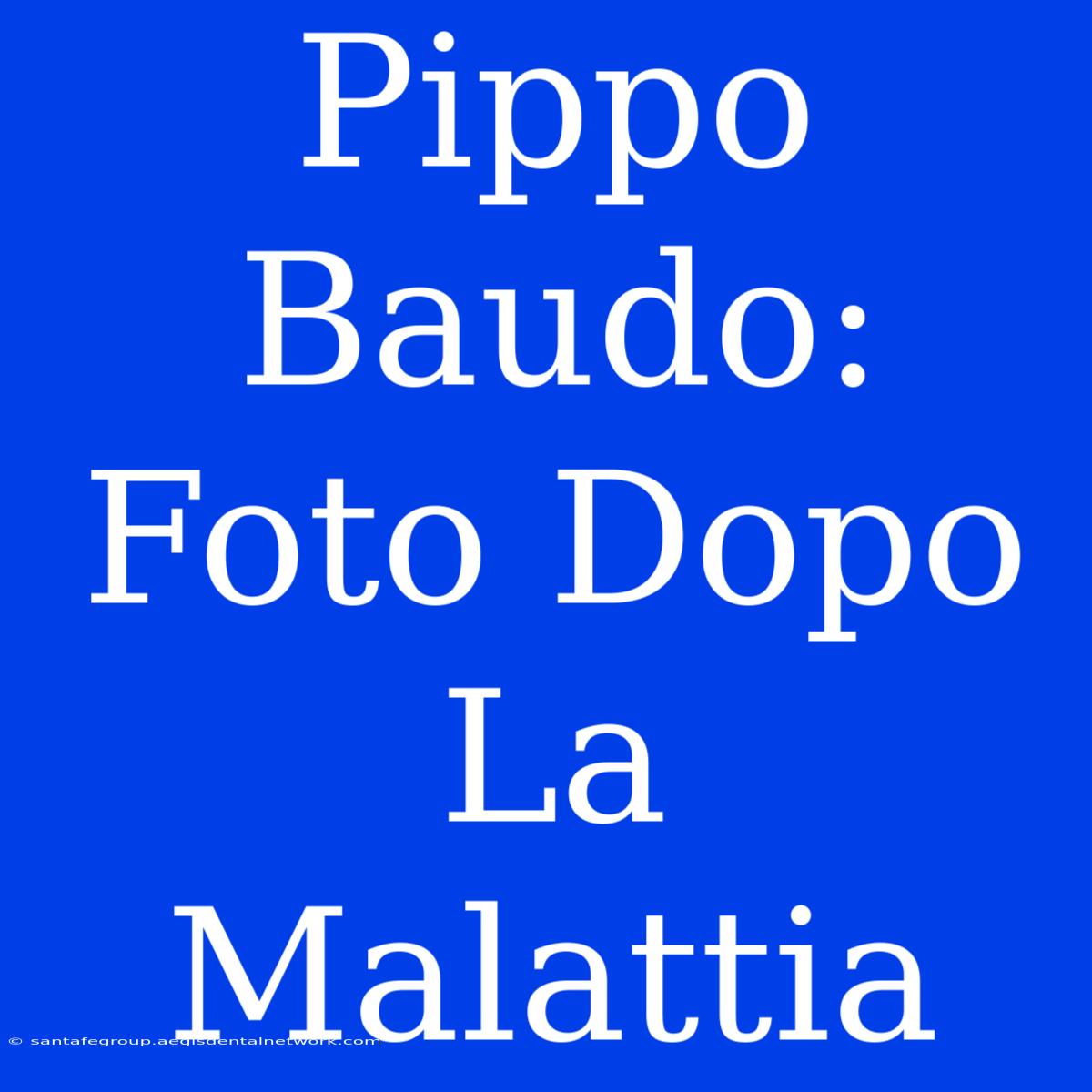 Pippo Baudo: Foto Dopo La Malattia