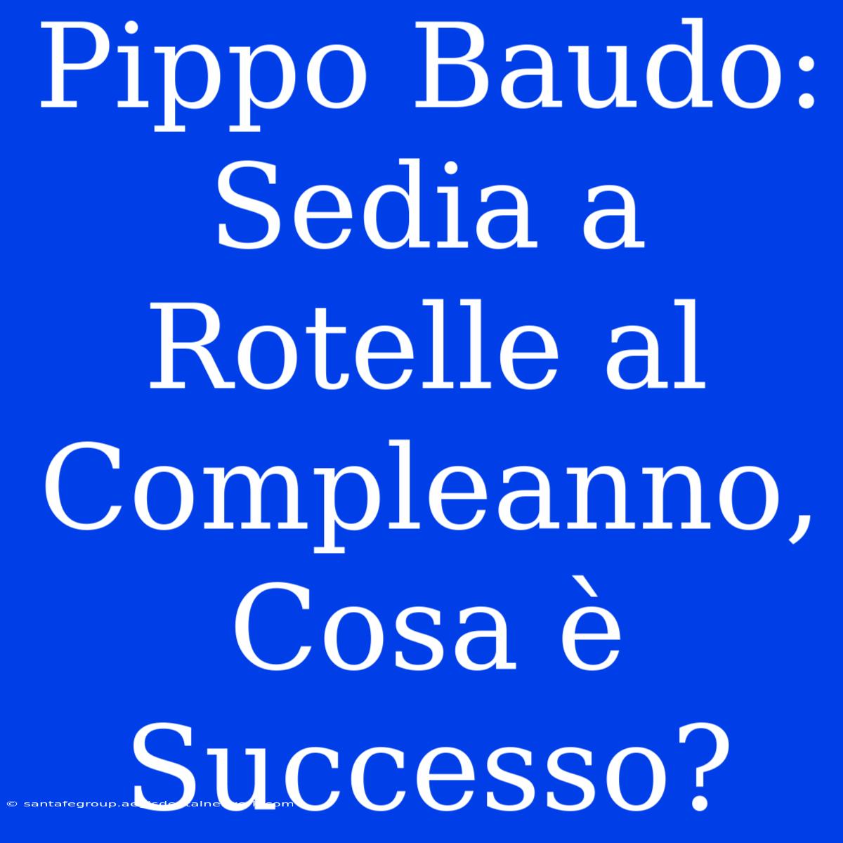 Pippo Baudo: Sedia A Rotelle Al Compleanno, Cosa È Successo?