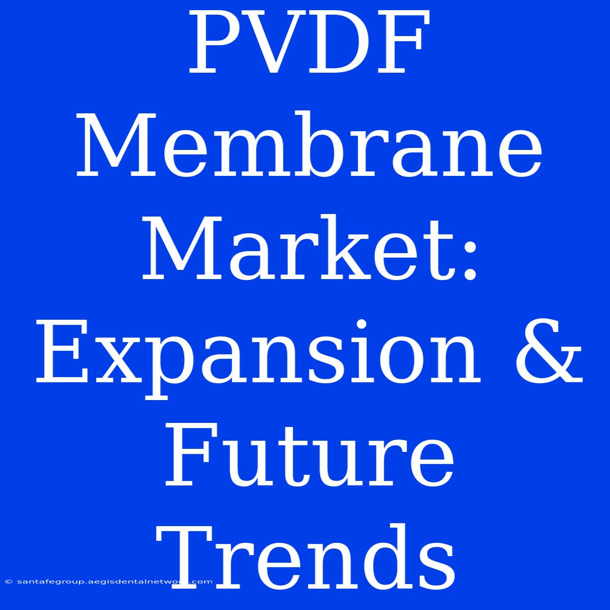 PVDF Membrane Market: Expansion & Future Trends