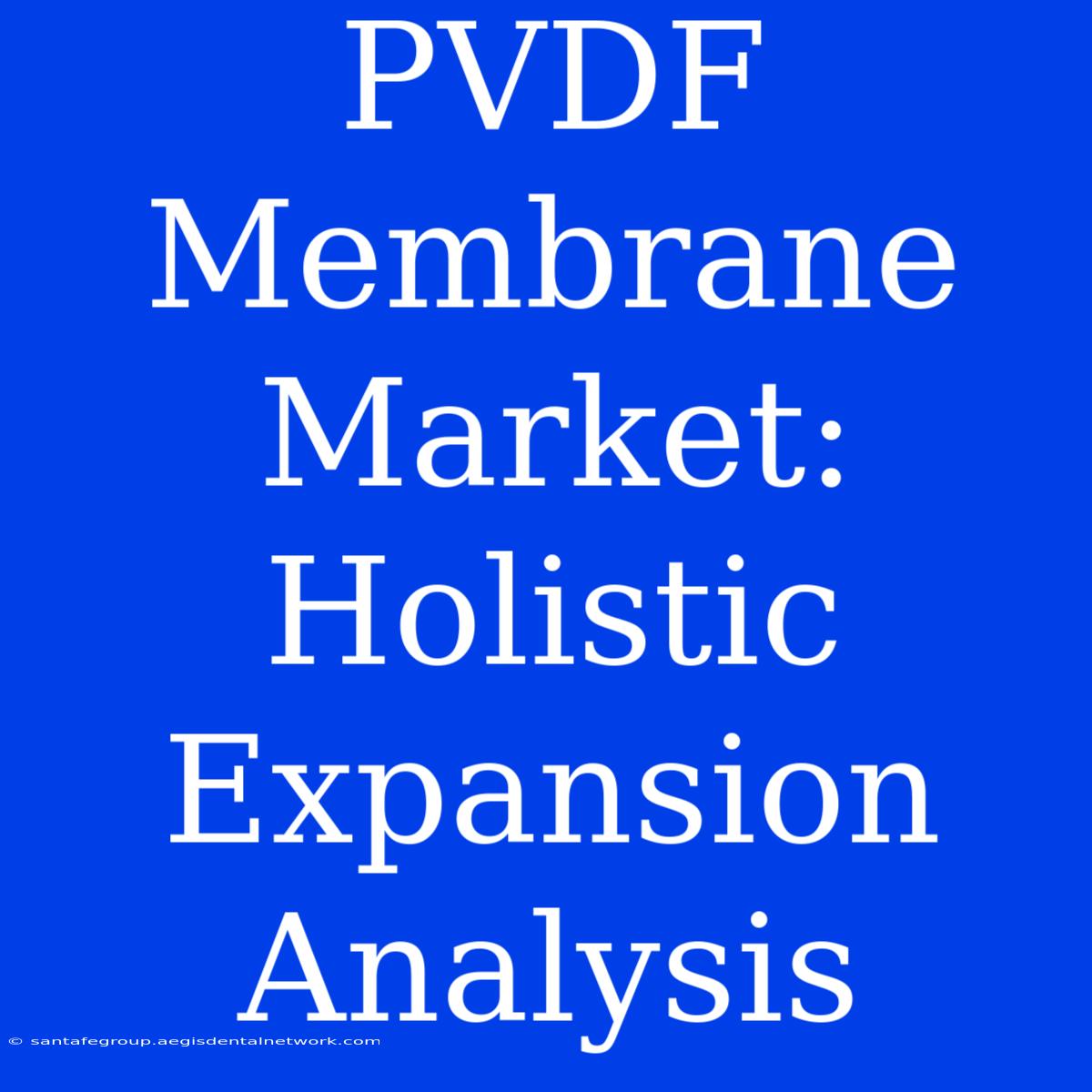 PVDF Membrane Market: Holistic Expansion Analysis