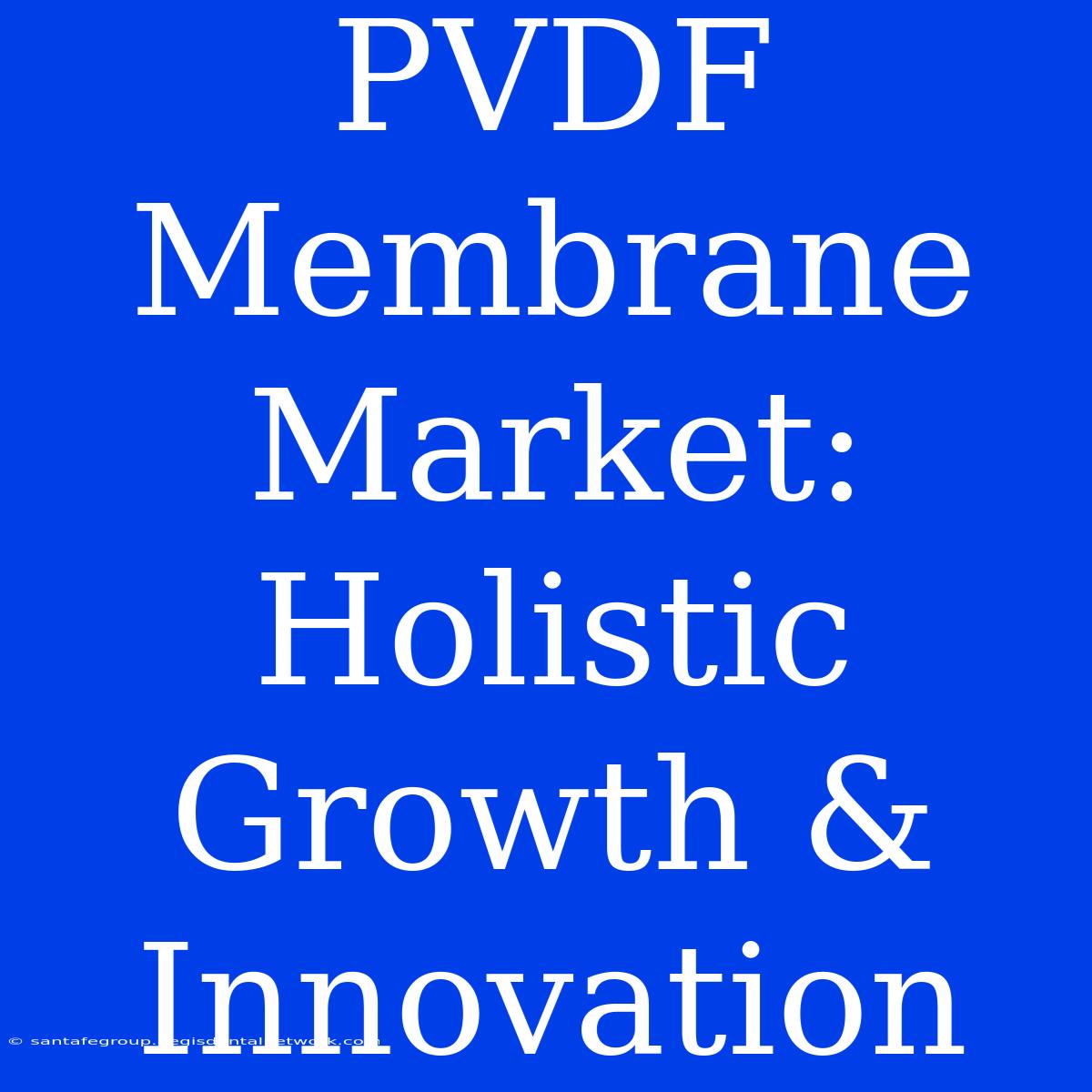 PVDF Membrane Market: Holistic Growth & Innovation