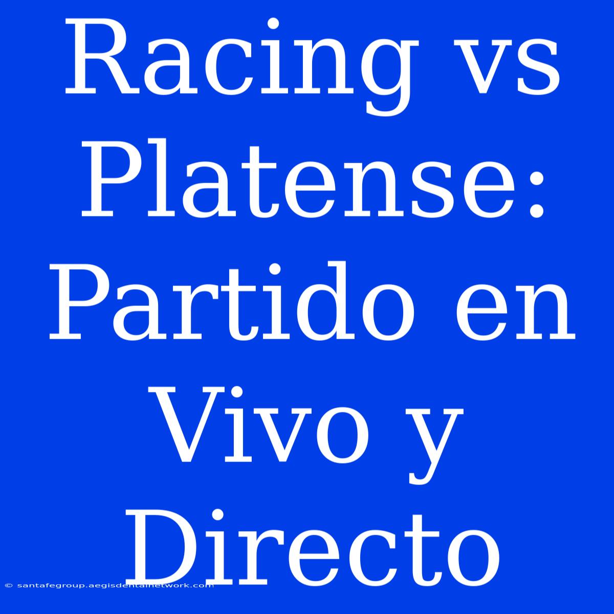 Racing Vs Platense: Partido En Vivo Y Directo 