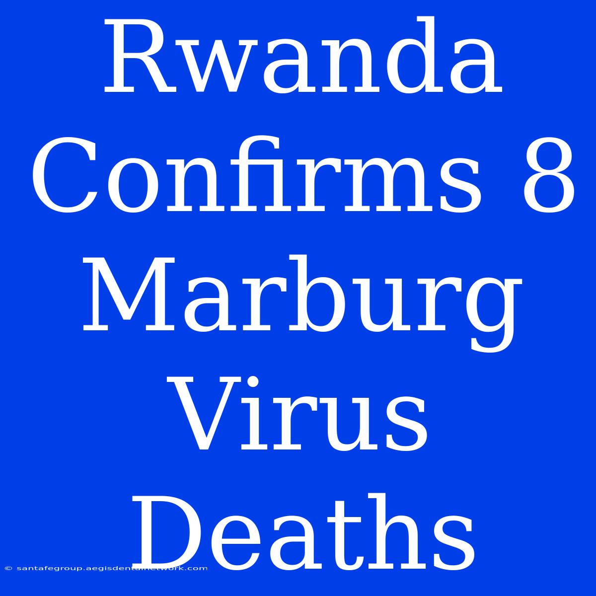 Rwanda Confirms 8 Marburg Virus Deaths 