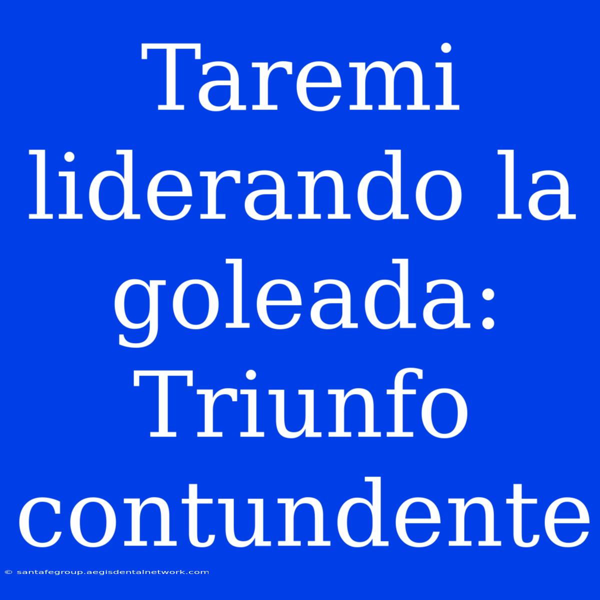 Taremi Liderando La Goleada: Triunfo Contundente