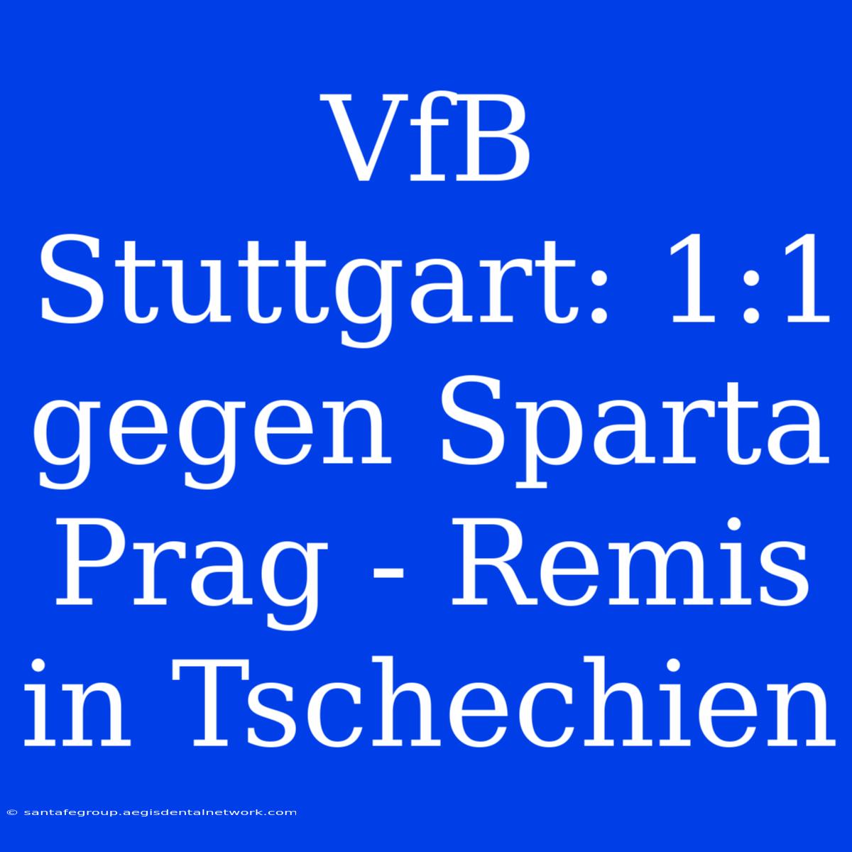 VfB Stuttgart: 1:1 Gegen Sparta Prag - Remis In Tschechien