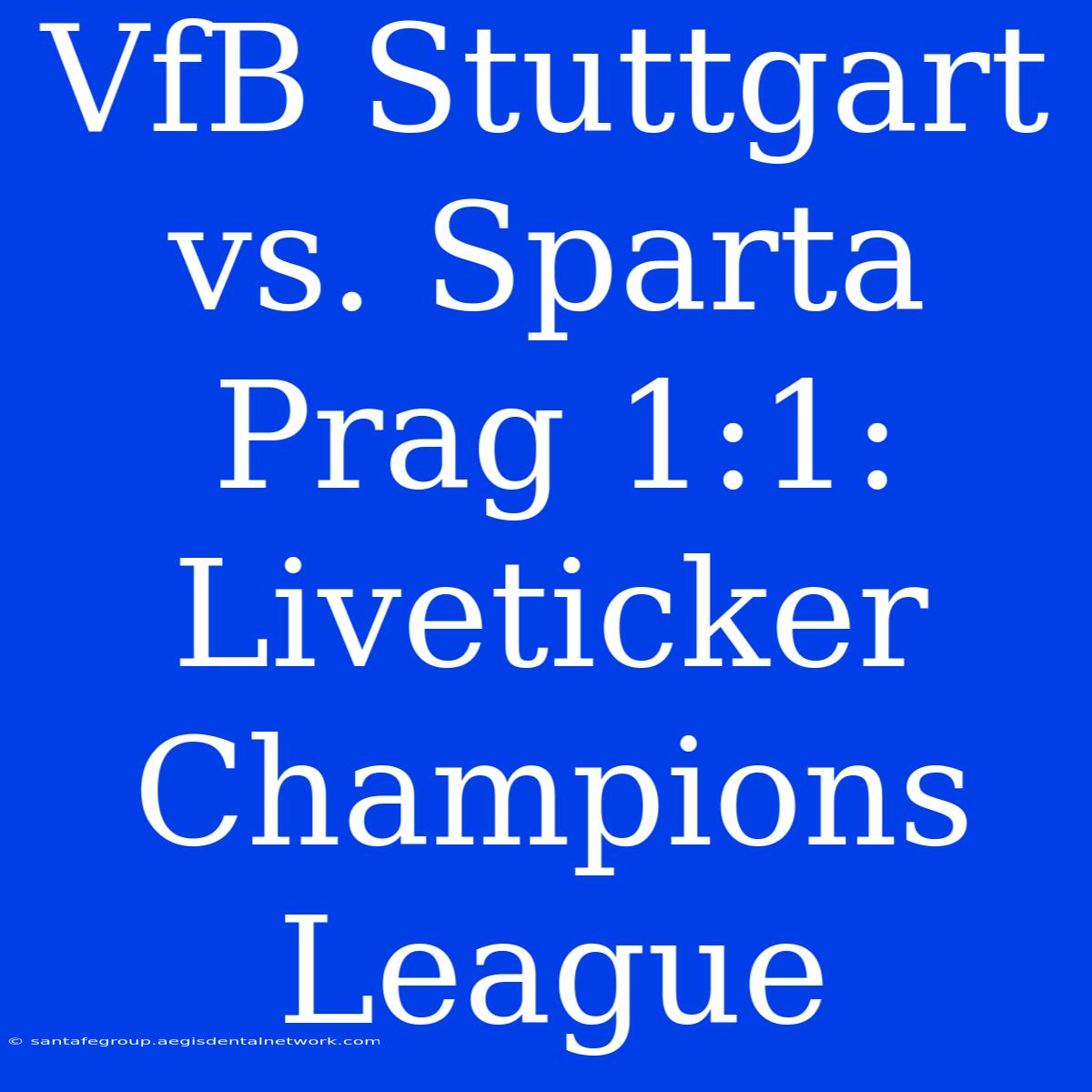 VfB Stuttgart Vs. Sparta Prag 1:1: Liveticker Champions League