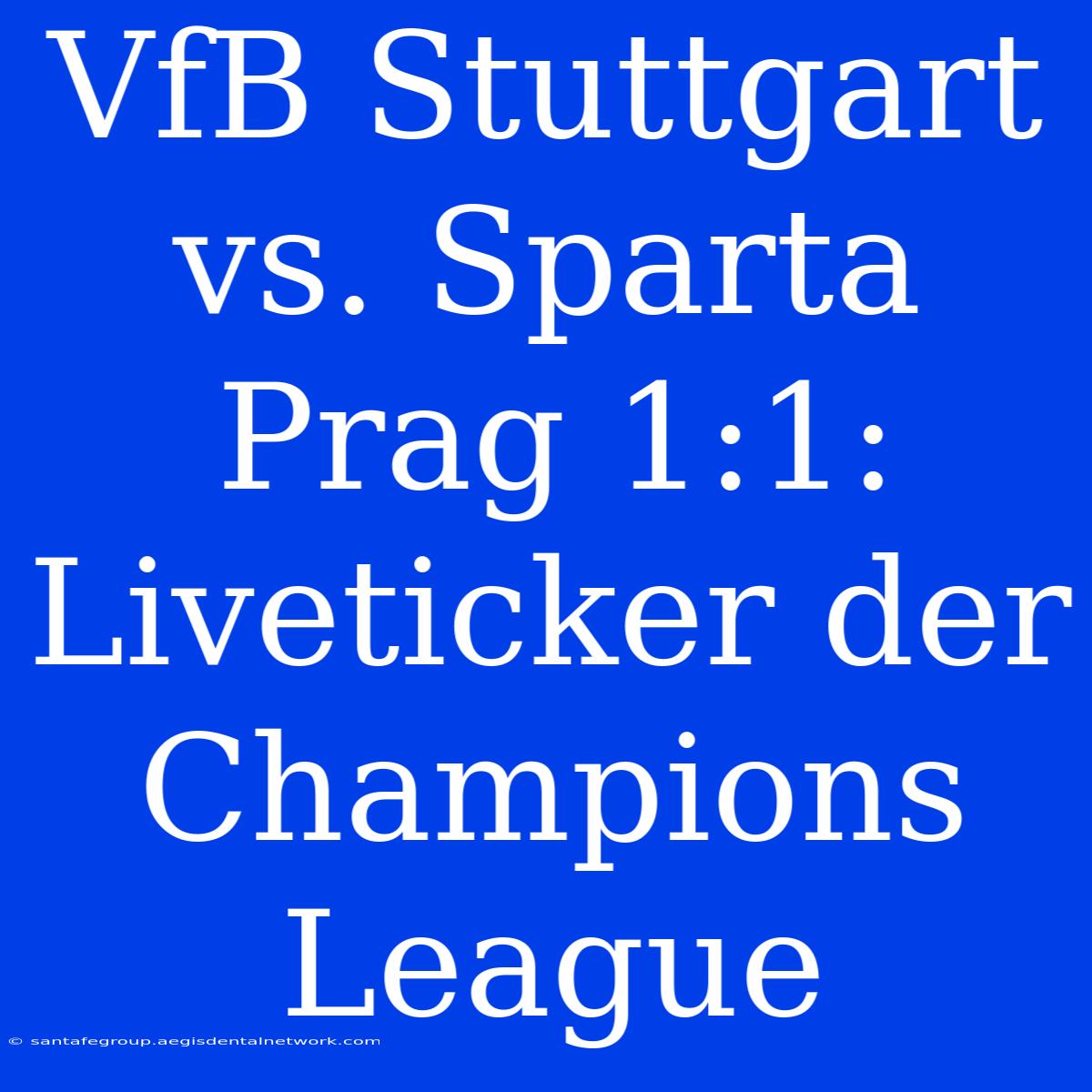 VfB Stuttgart Vs. Sparta Prag 1:1: Liveticker Der Champions League