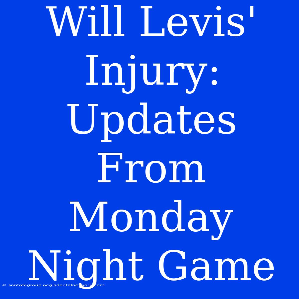 Will Levis' Injury: Updates From Monday Night Game