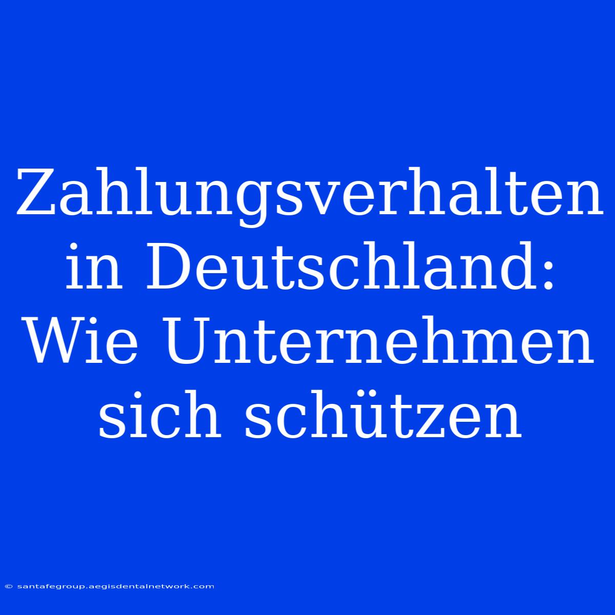 Zahlungsverhalten In Deutschland: Wie Unternehmen Sich Schützen